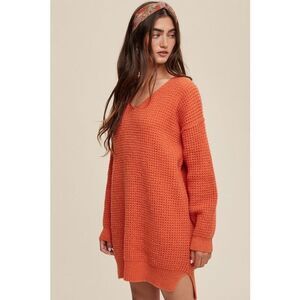 Listicle Knit Cable Sweater Dress NEW NWT